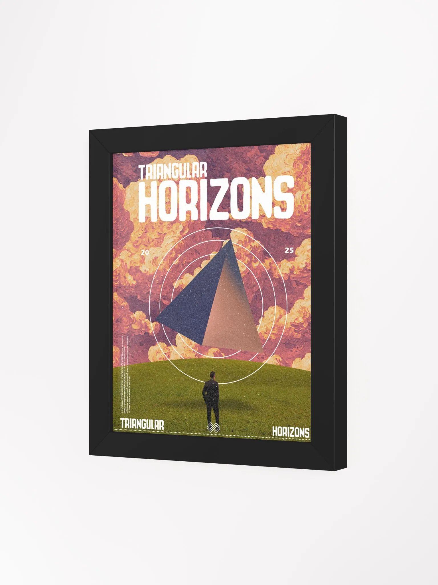 Triangular Horizons Framed High-Quality Matte Poster product image (20)