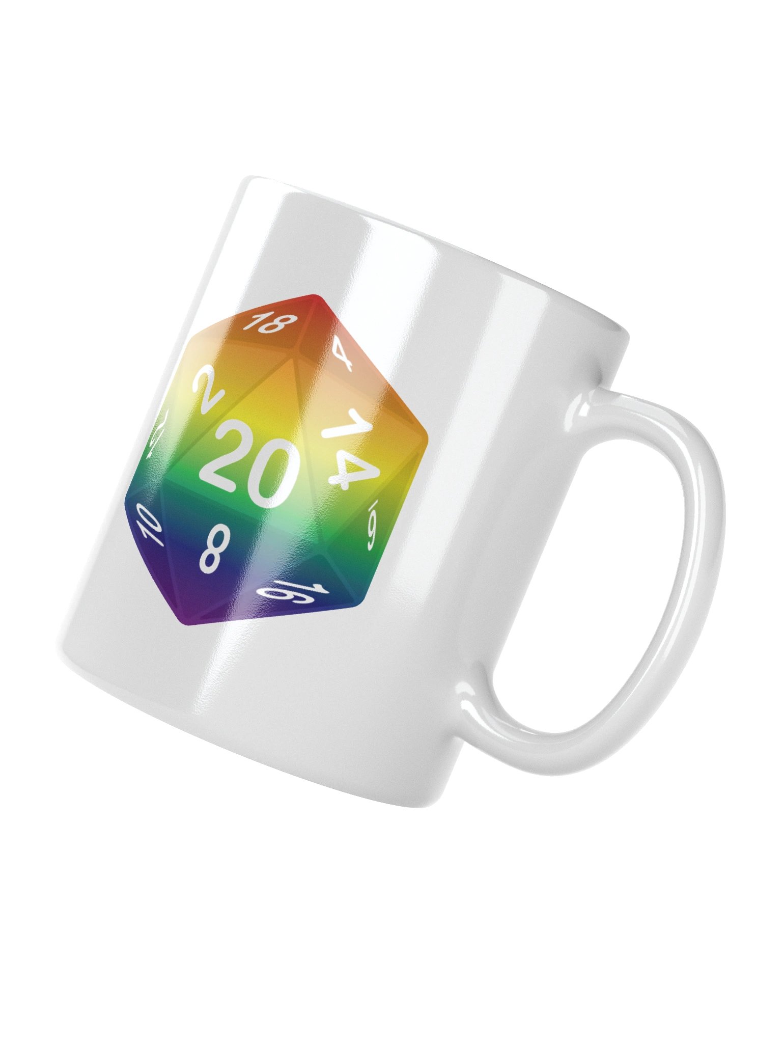 Rainbow Pride D20 Mug product image (4)