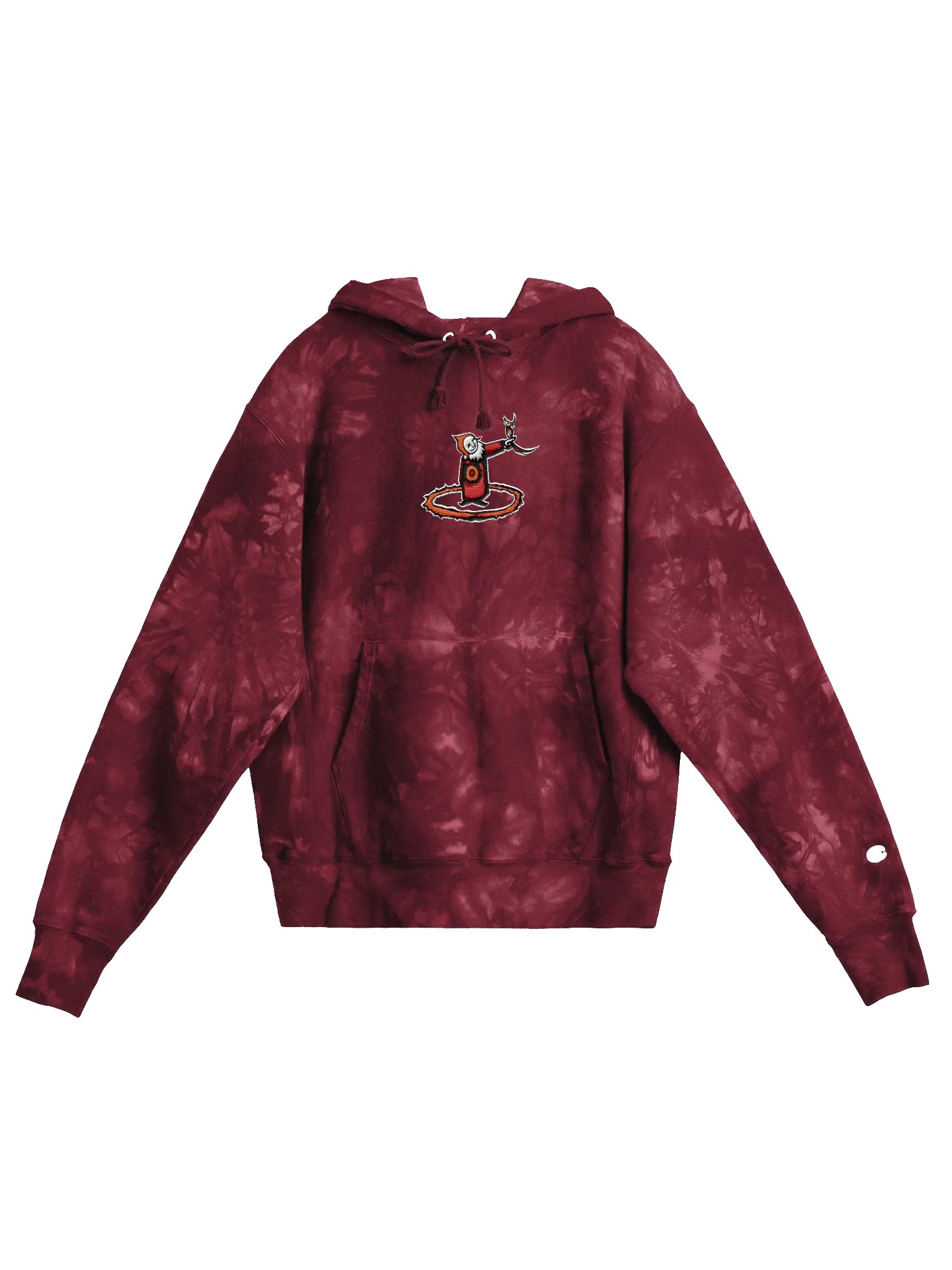 The Spirit Store Champion Embroidered Tie-Dye Hoodie product image (1)