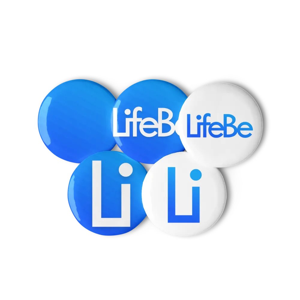 LifeBe Set of Pin Buttons product image (3)