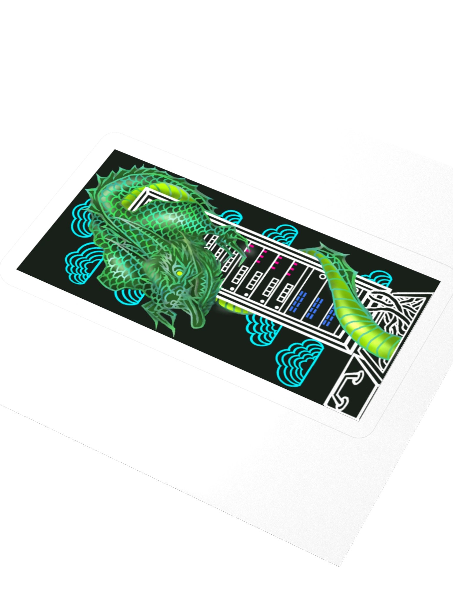 Japanese dragon On Cloud Server_Black product image (3)