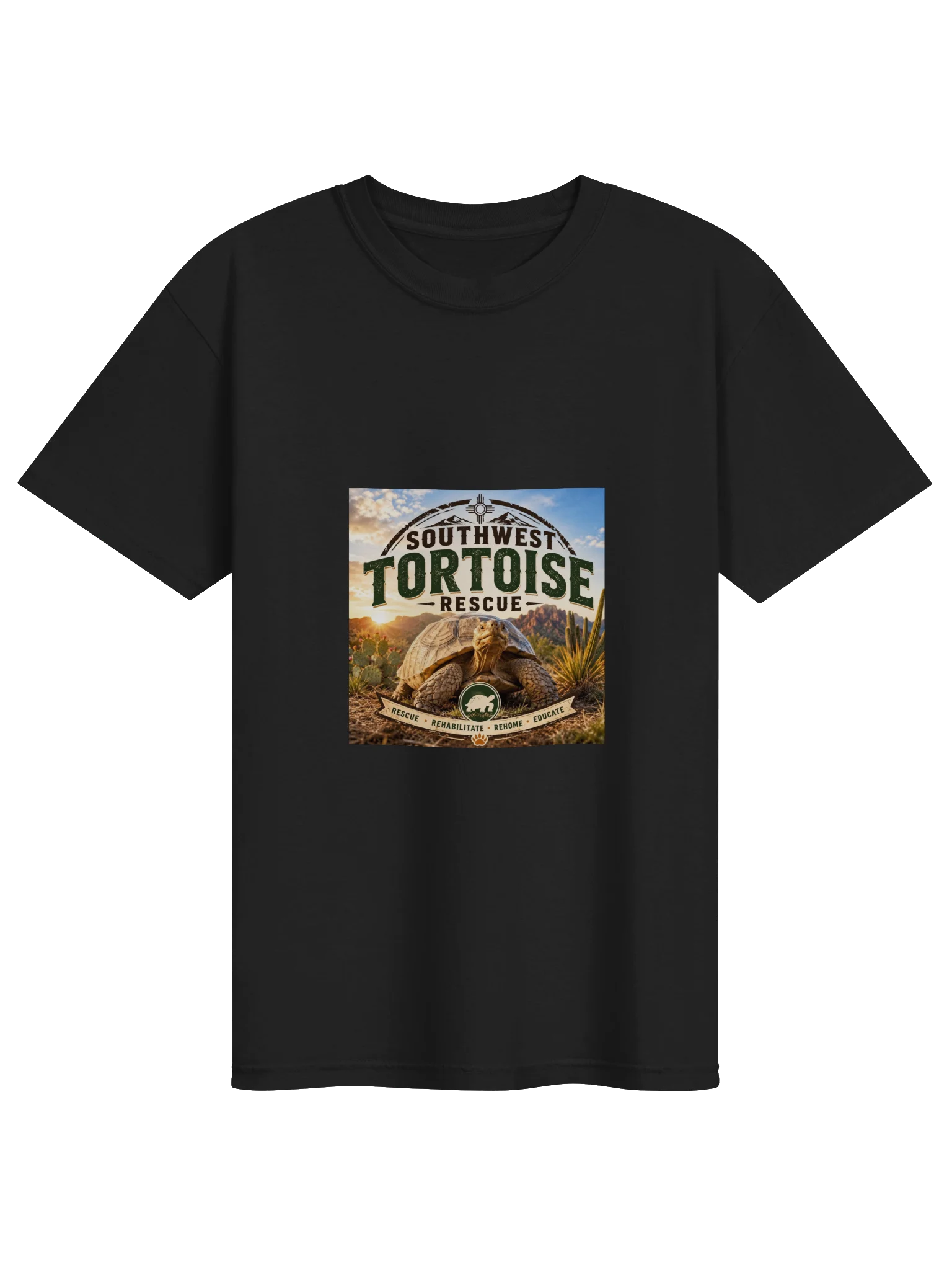 Southwest Tortoise Rescue Desert T-Shirt product image (4)