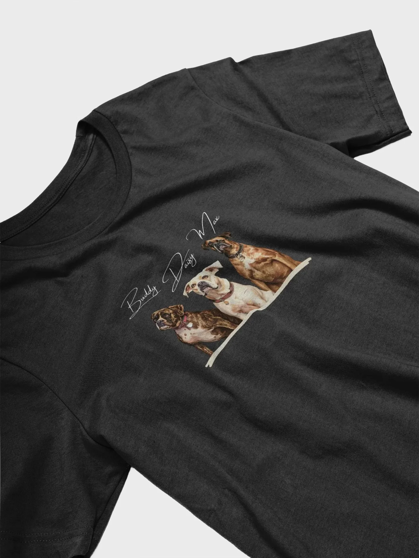 Custom Oil Painting Style Multi-Pet Portrait T-Shirt (Up to 4 Pets) product image (25)