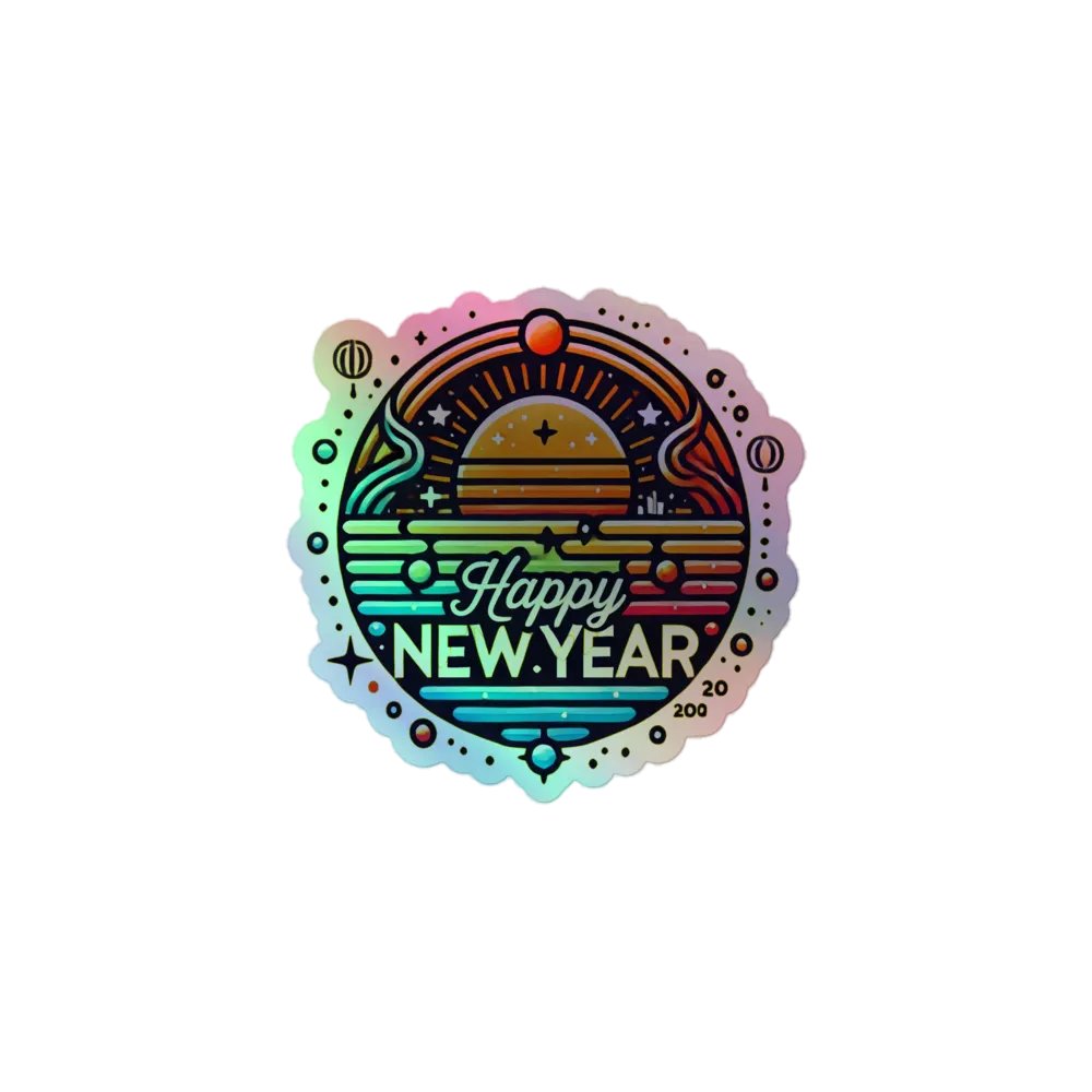 Cosmic New Year Holographic Sticker Set product image (1)
