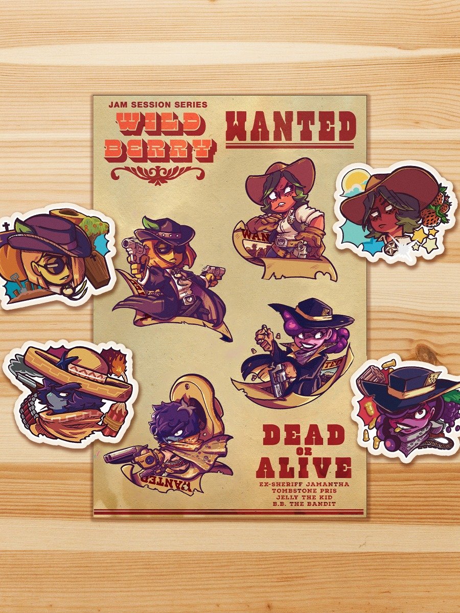 Jam Session Sticker Series: Wild Berry BUNDLE product image (1)