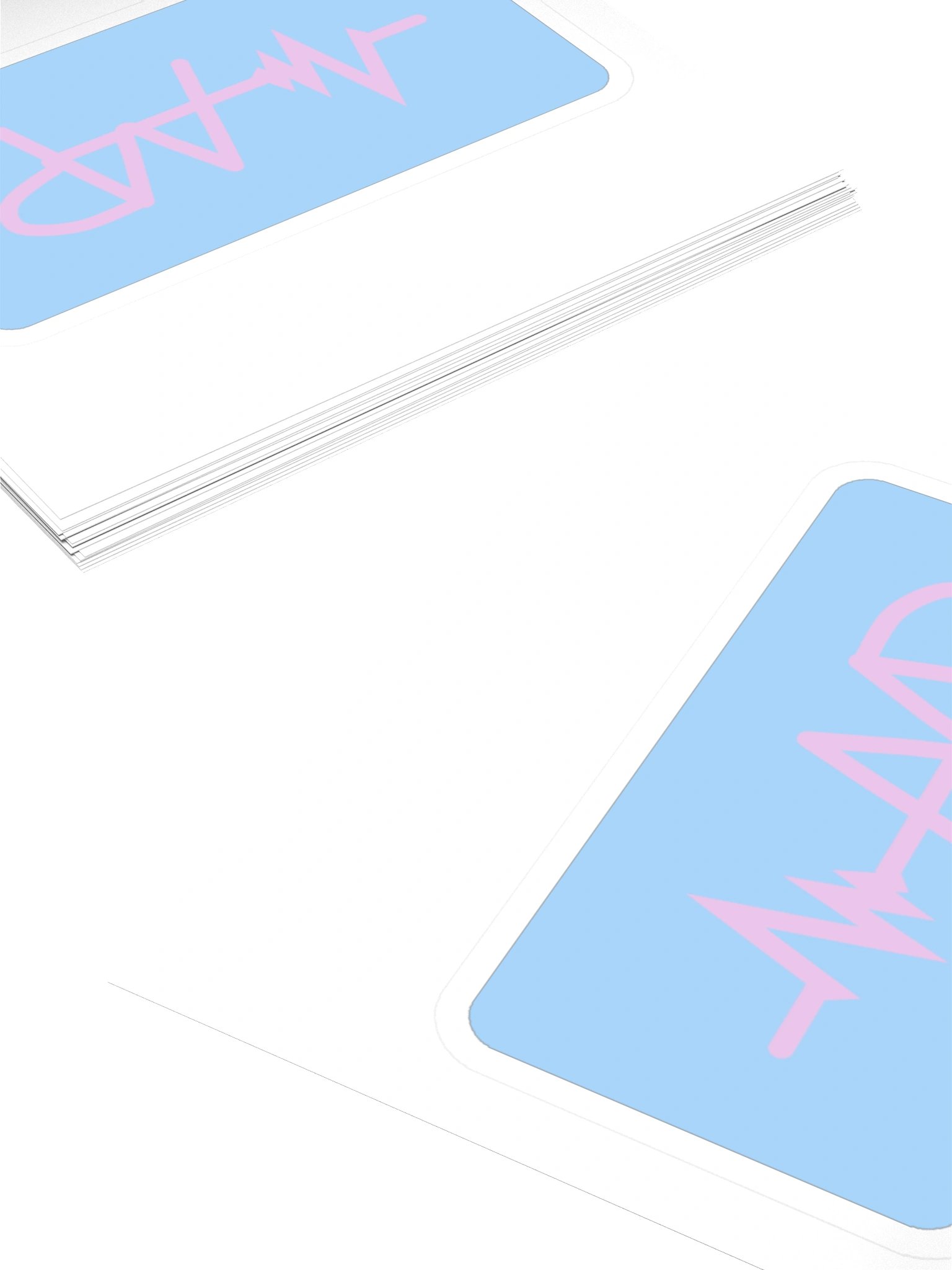 Heartbeat Sharp — Block Sticker product image (4)