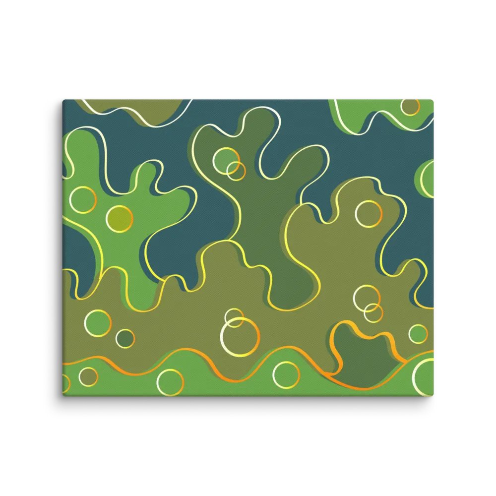 Organic Waves Canvas Art - Abstract Landscape No. 5 product image (1)