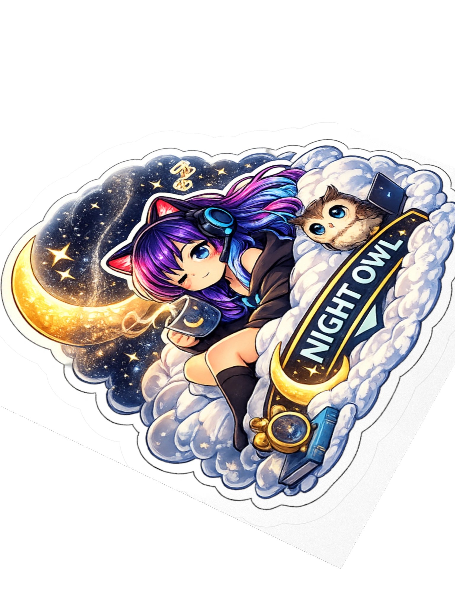 • AKC // Callie Sticker NIGHT OWL | Callie Emote Badge Series product image (3)