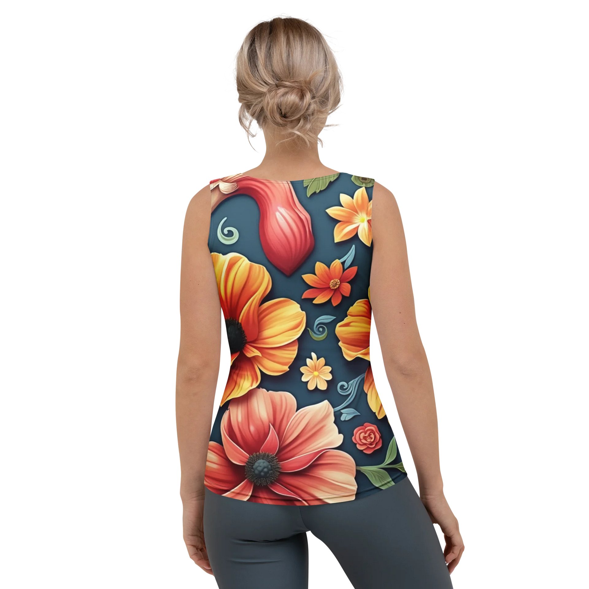 Barry Grady 'Floral Fiesta' All-Over Print Tank Top product image (2)
