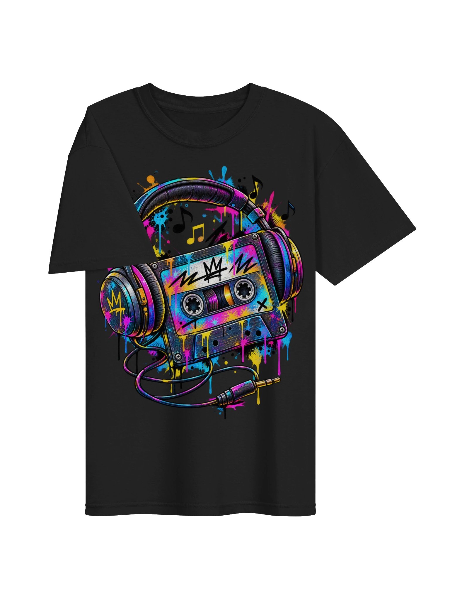 Retro Graffiti Boombox T-Shirt | Colorful 80s 90s Music Tee | Street Art Cassette Headphones Shirt | Unisex DJ Hip Hop Gift product image (14)
