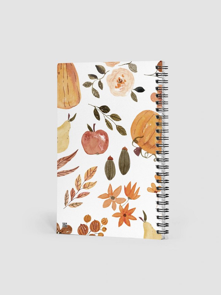 Autumn Harvest Watercolor Spiral Notebook product image (2)