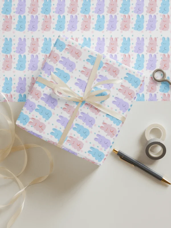 Pastel Bunny Gift Wrap Set (Set of 3) product image (3)