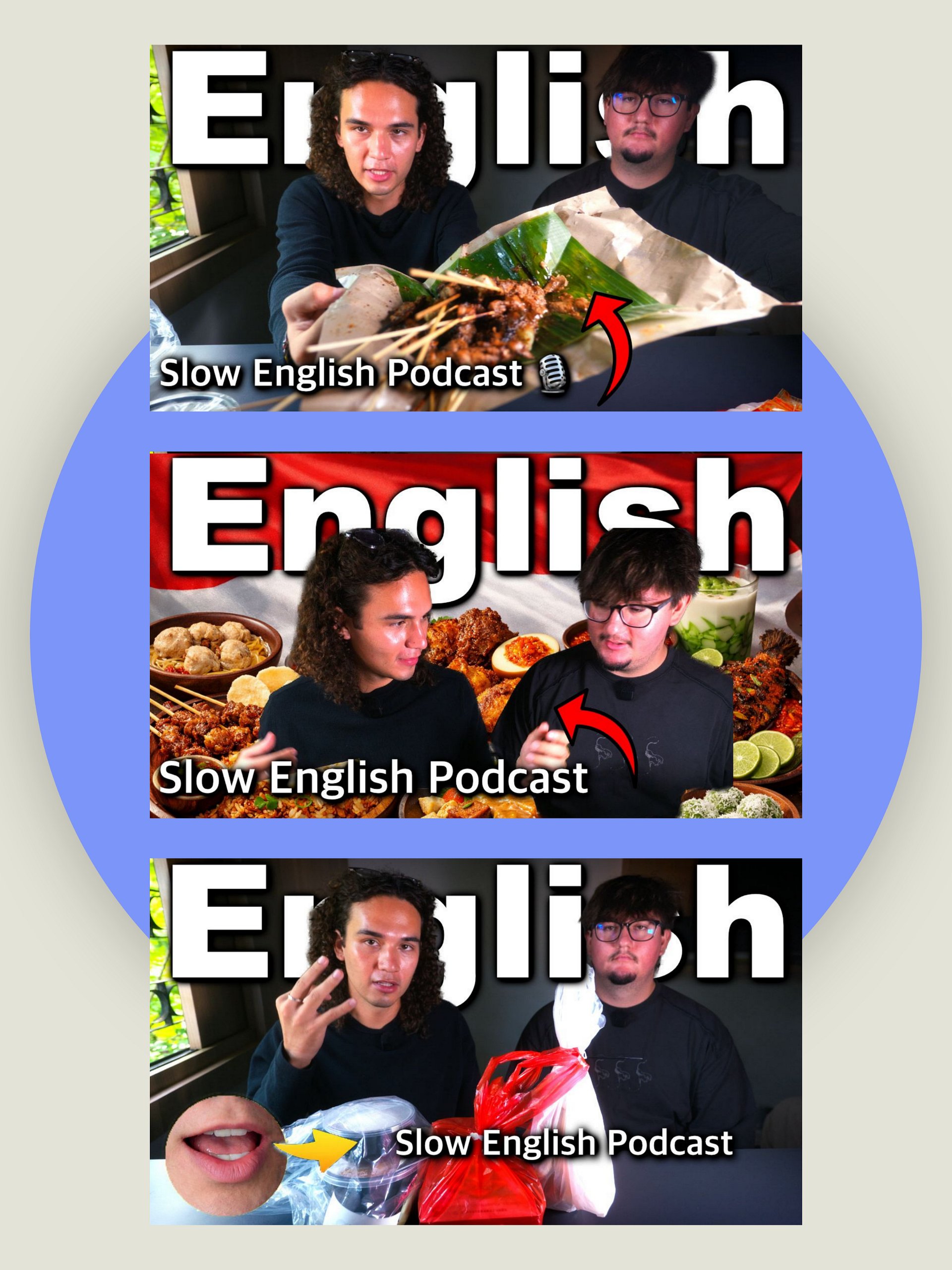 Slow English Podcast | Speak English With Us While Trying Indonesian Food - Video 65 Study Pack product image (3)