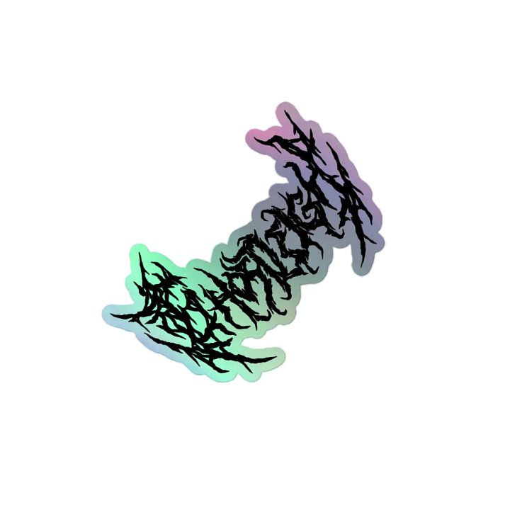Holographic Gh0stleigh Metal Stickers product image (1)