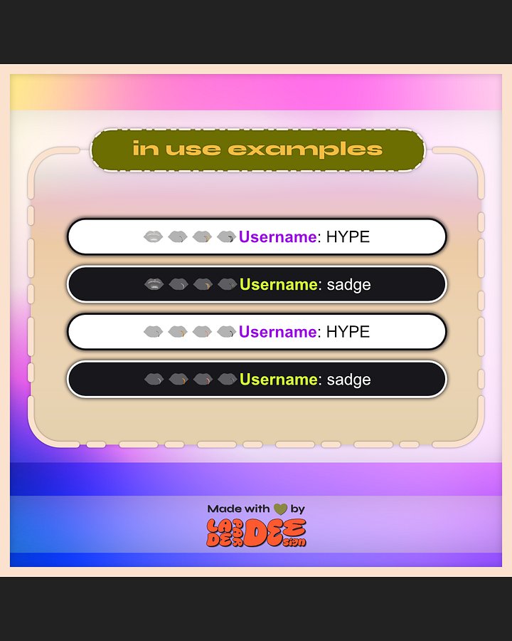 Lippie Badges [Flairs Set] product image (2)