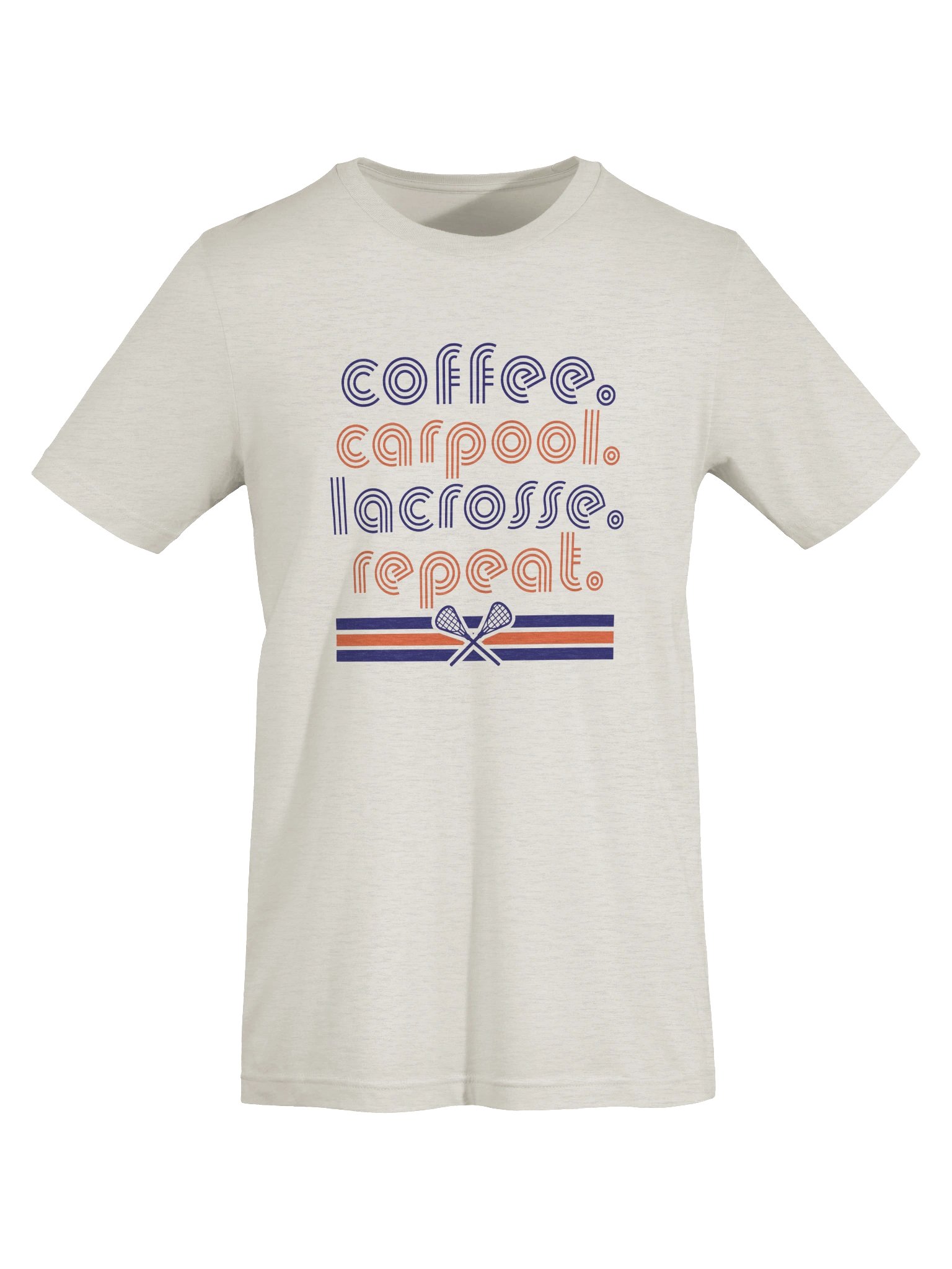 Lacrosse Mom Shirt — Coffee Carpool Lacrosse Repeat Funny Lax Mom Tee product image (9)