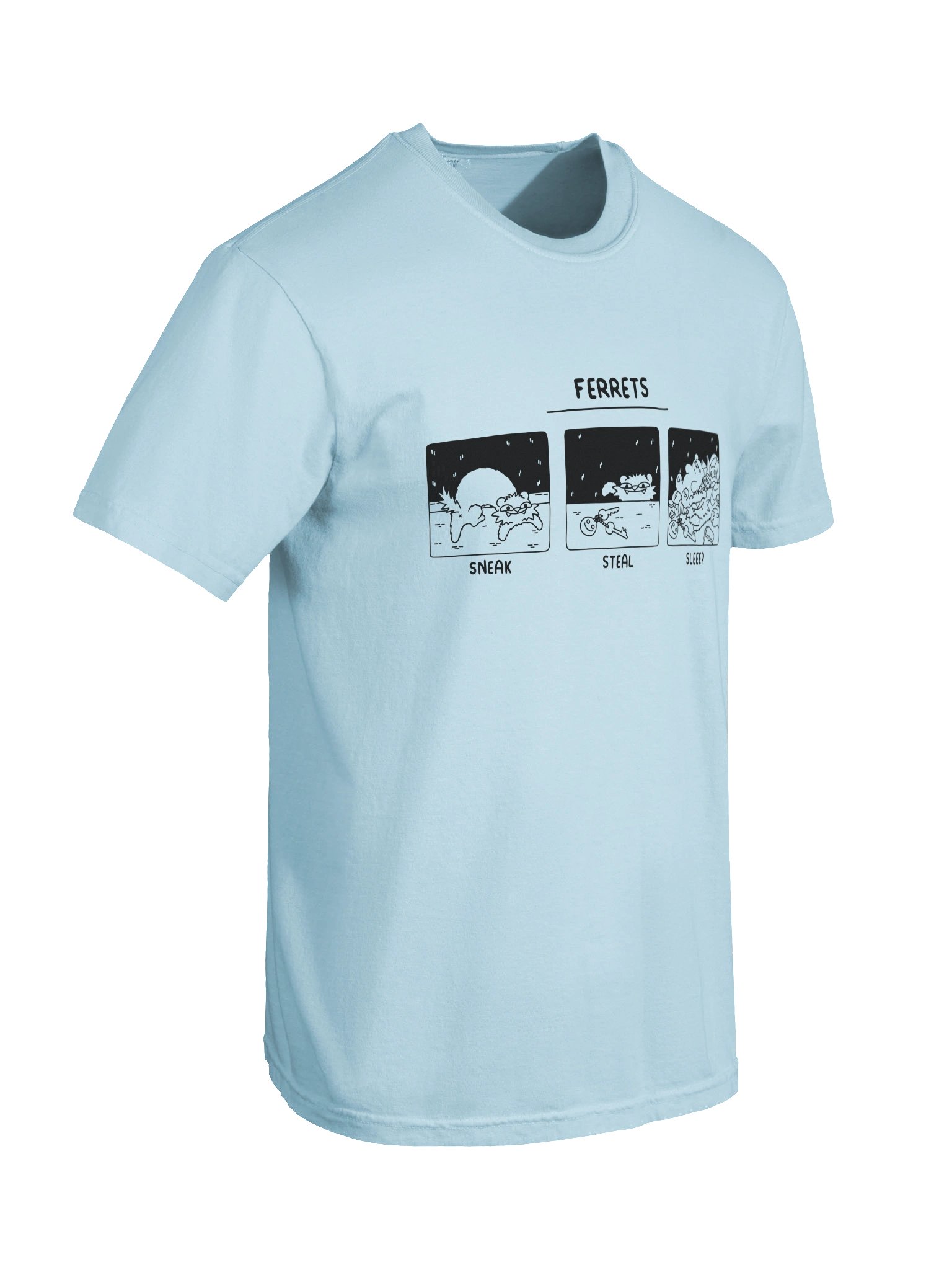 Ferrets | Sneak Steal Sleep | T-Shirt product image (5)
