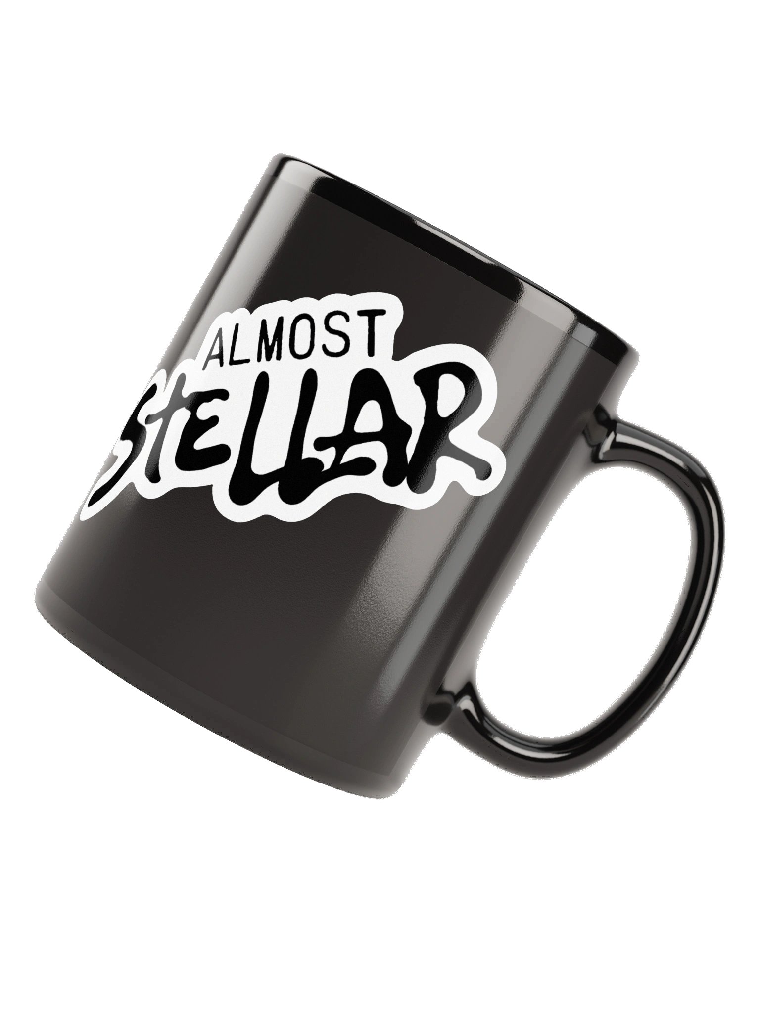 Almost Stellar Black Glossy Mug product image (11)
