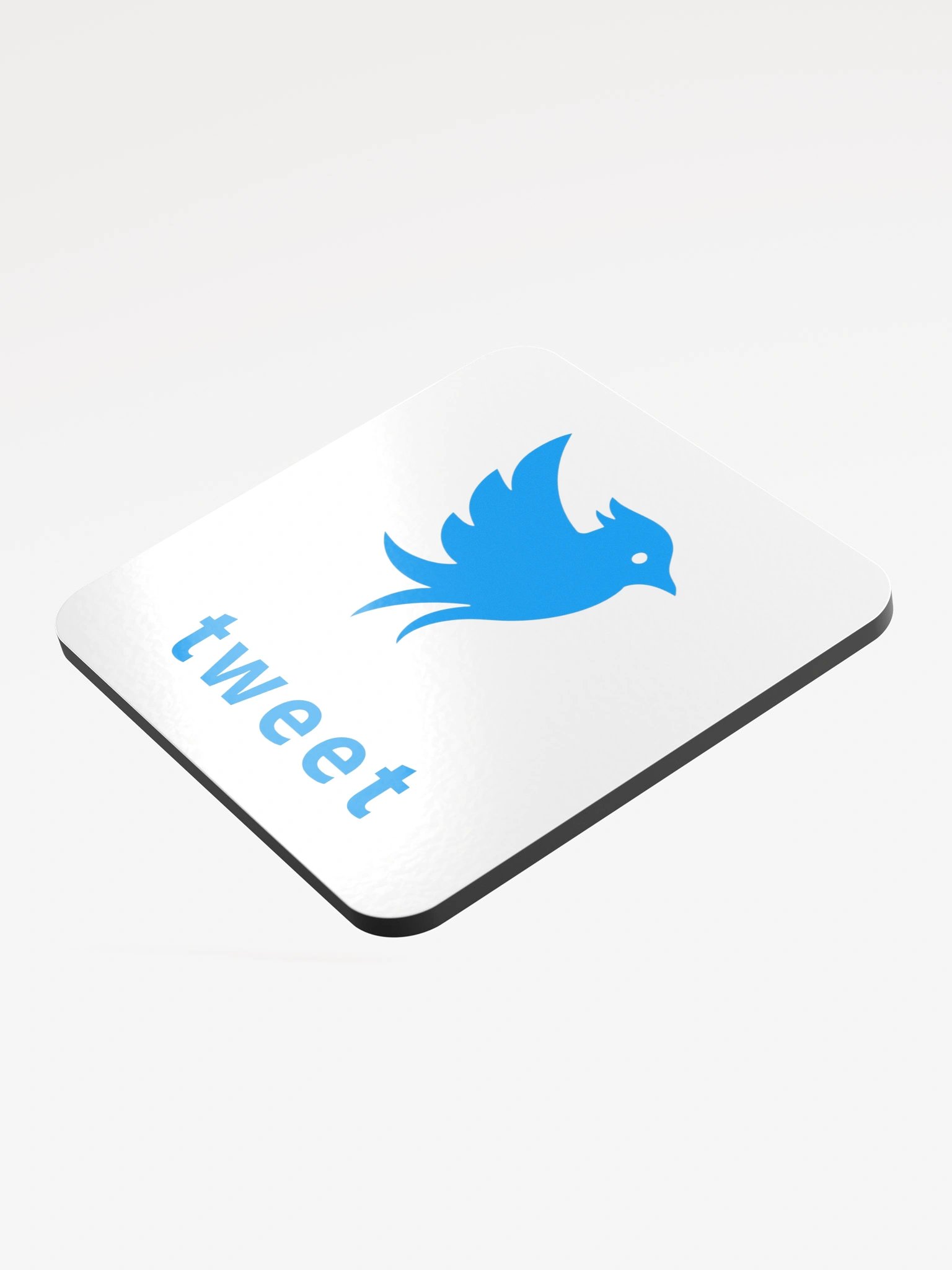 Tweet Logo - White Coaster product image (3)