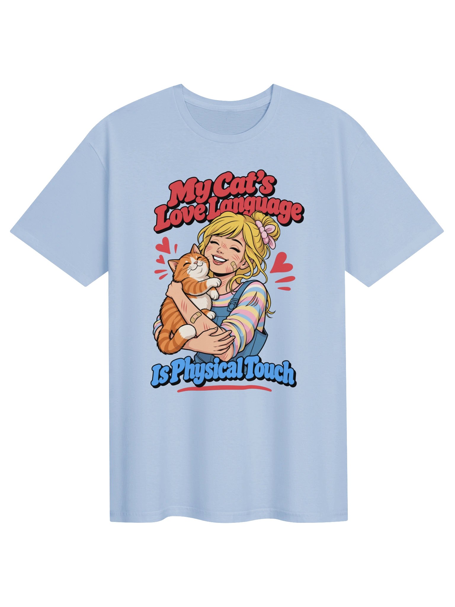 My Cat's Love Language Is Physical Touch Orange Cat Shirt product image (42)