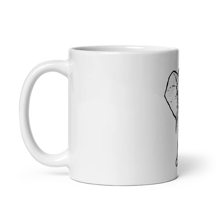 (white) SILIQ ELEPHANT Mug product image (2)
