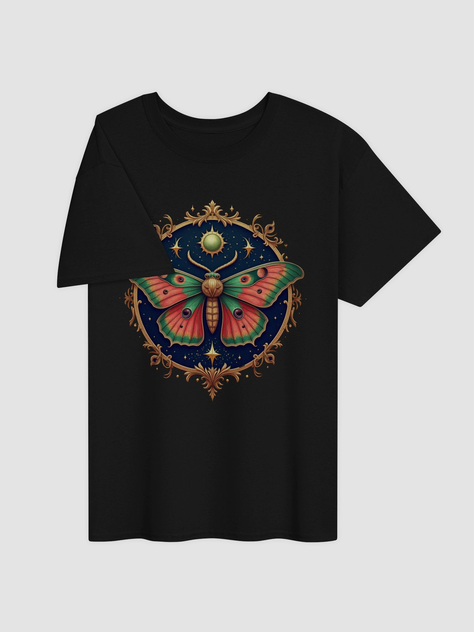 Mystical Moth with Celestial Sun and Stars Design product image (4)