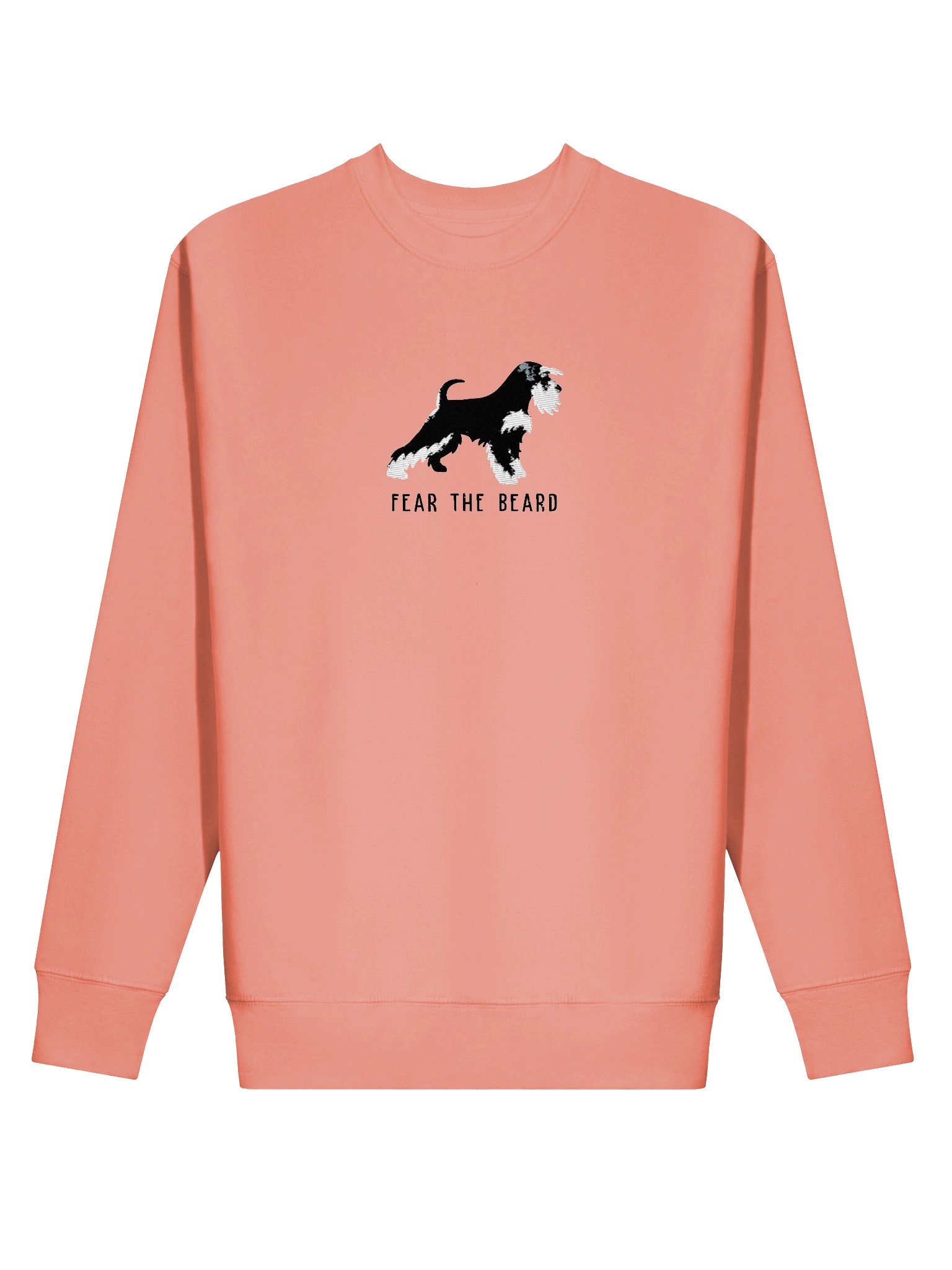 Fear the Beard Sweatshirt (Embroidered) of a Miniature Schnauzer(Black & Silver) product image (16)