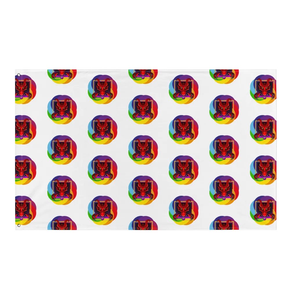 PRIDE Dice Dragons Patterned Flag product image (1)
