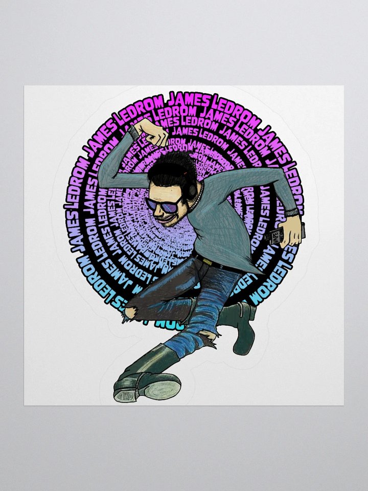 RM Brown Ledrom James Stickers product image (2)