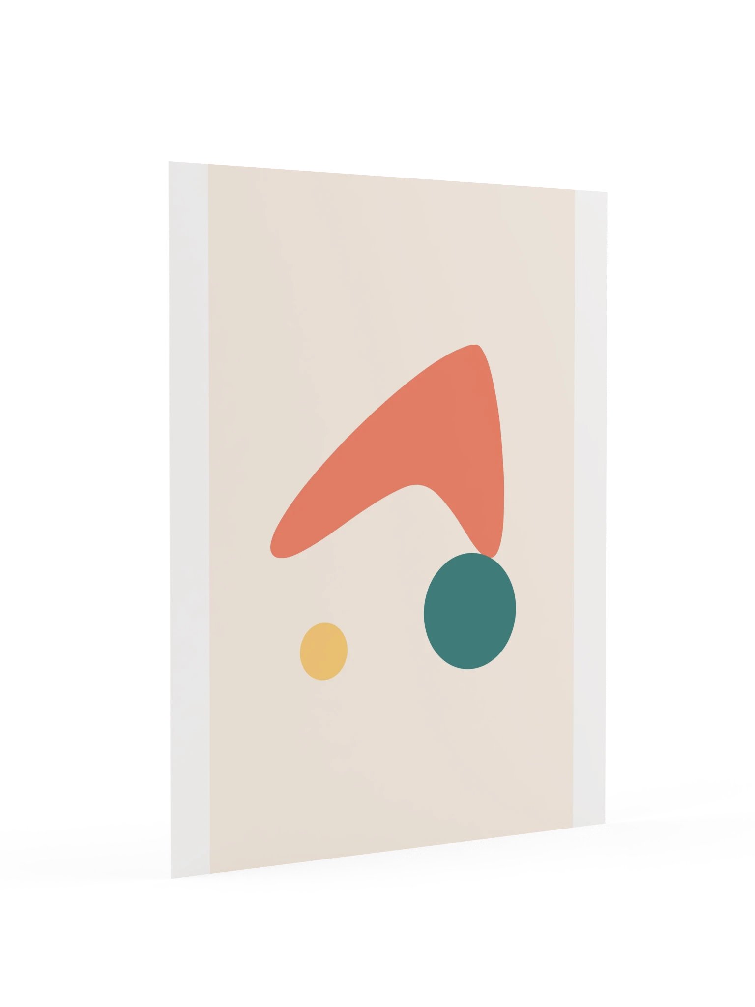 Coral Boomerang Print | Retro Bathroom Wall Art product image (4)