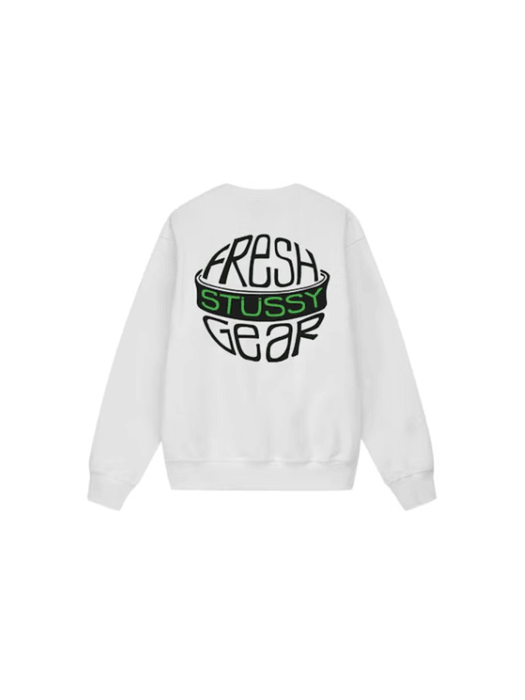STUSSY FRESH GEAR WHITE CREW product image (1)