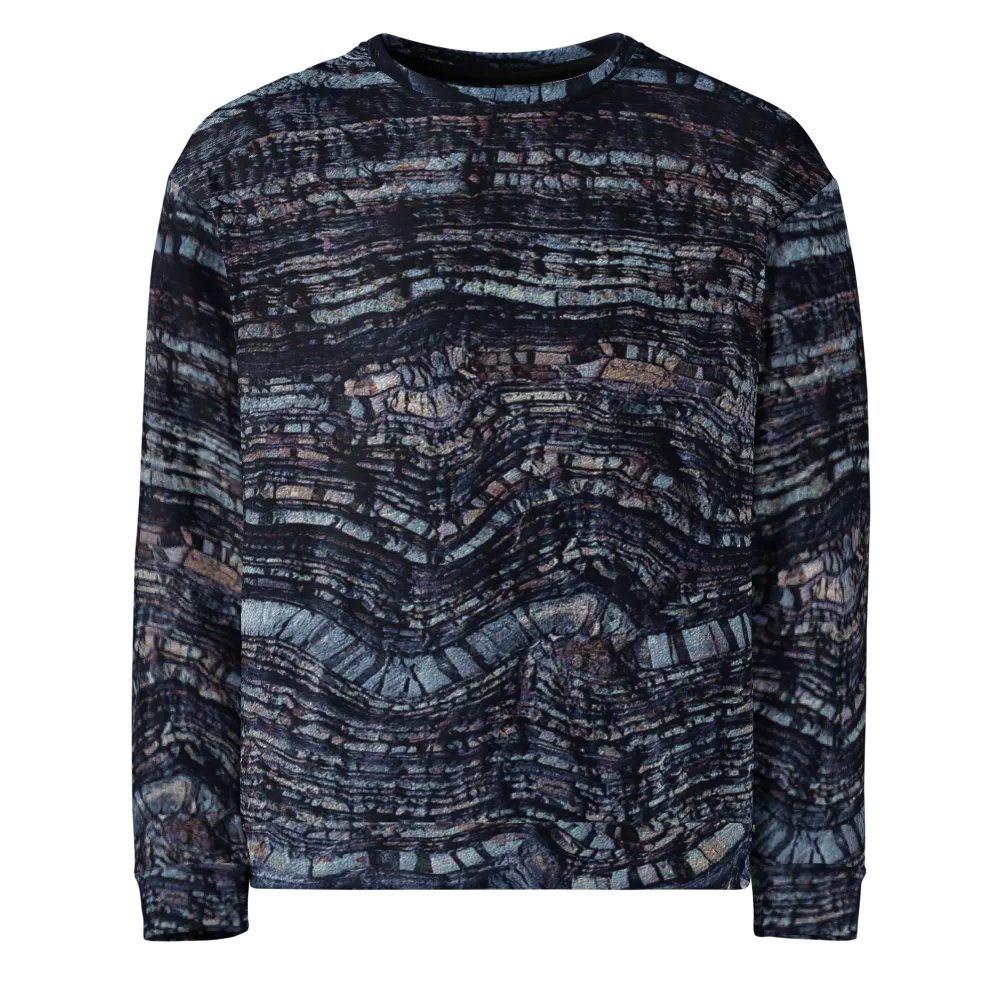 Dark Blue Stone Texture Sweatshirt product image (2)