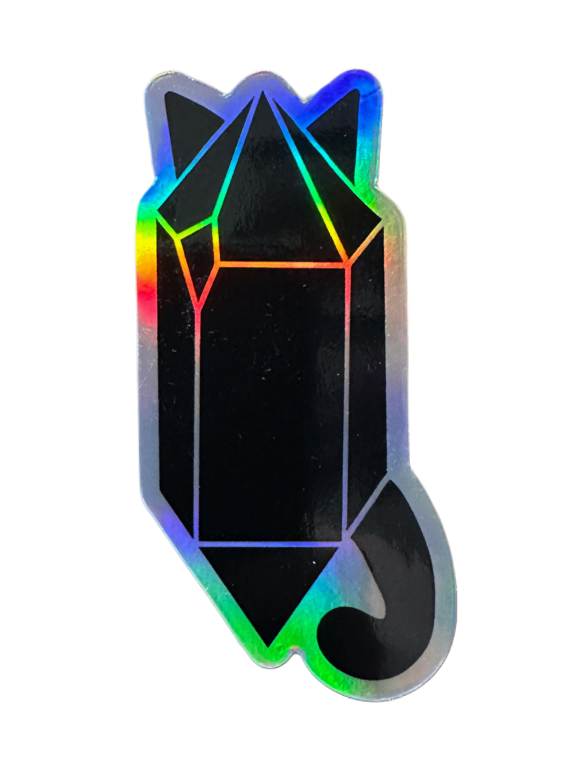 Holographic cat crystal sticker product image (2)