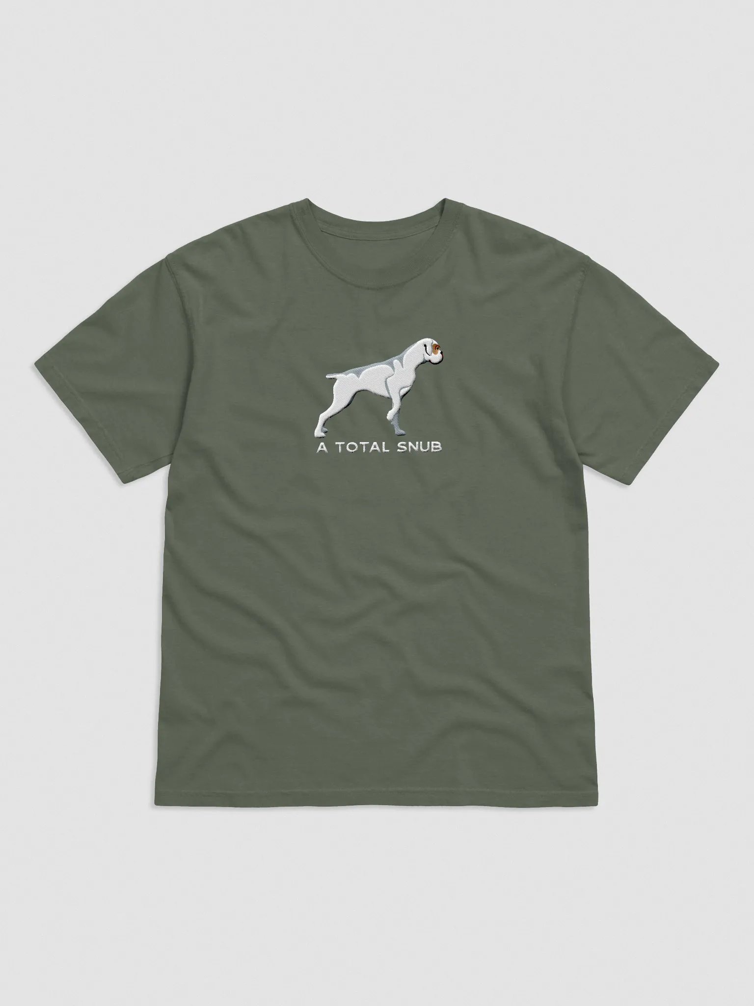 A Total Snub T-Shirt(Embroidered) of a Boxer(White) product image (4)