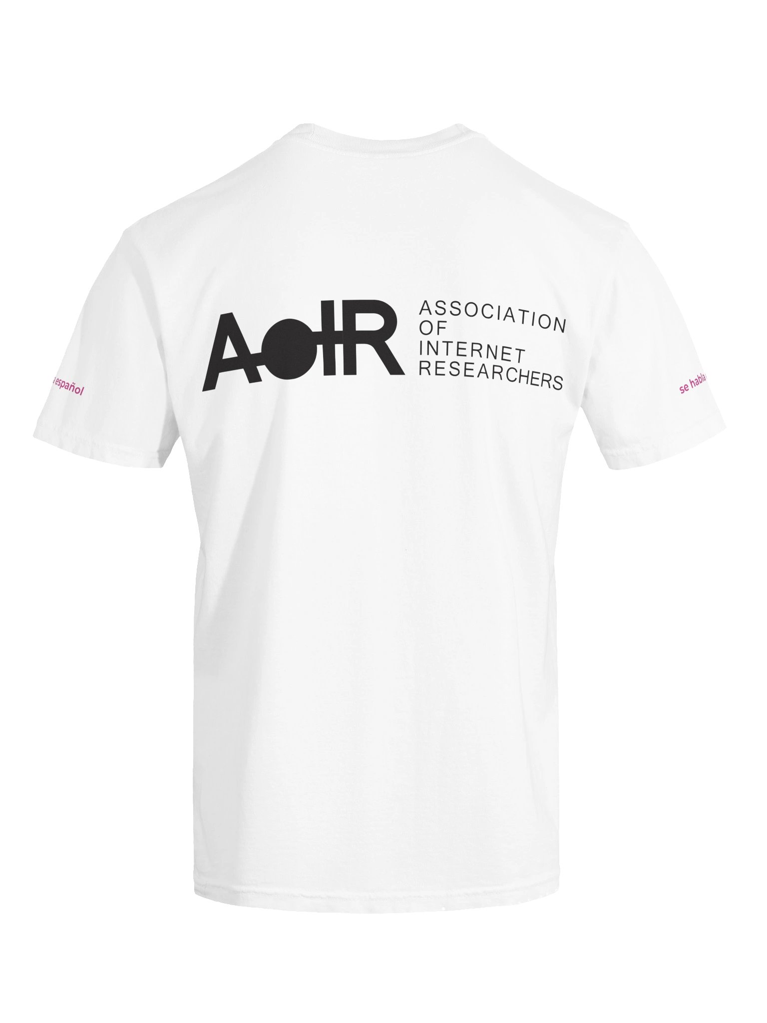 AoIR2026 Regenerations Unisex Conference Tee 'se habla español' - Pink product image (7)