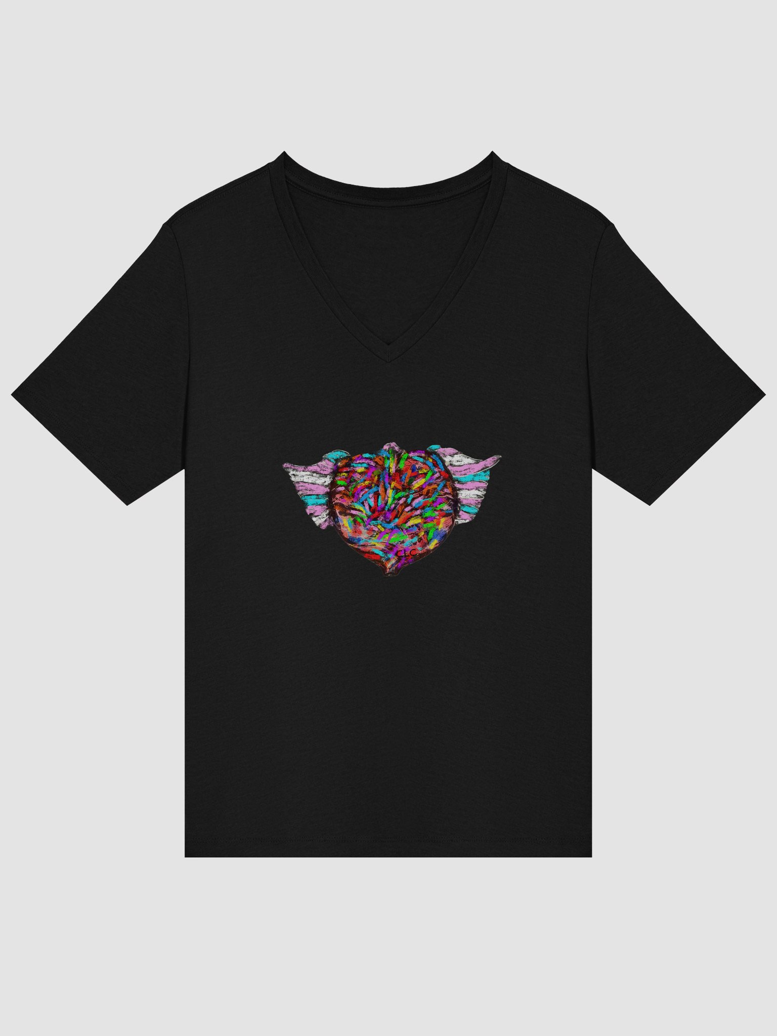 Love Has Wings Relaxed V-Neck Tee product image (14)