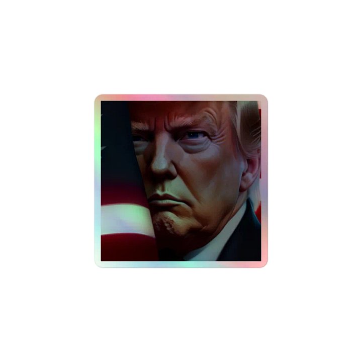 Trump Tough Holographic Sticker product image (1)