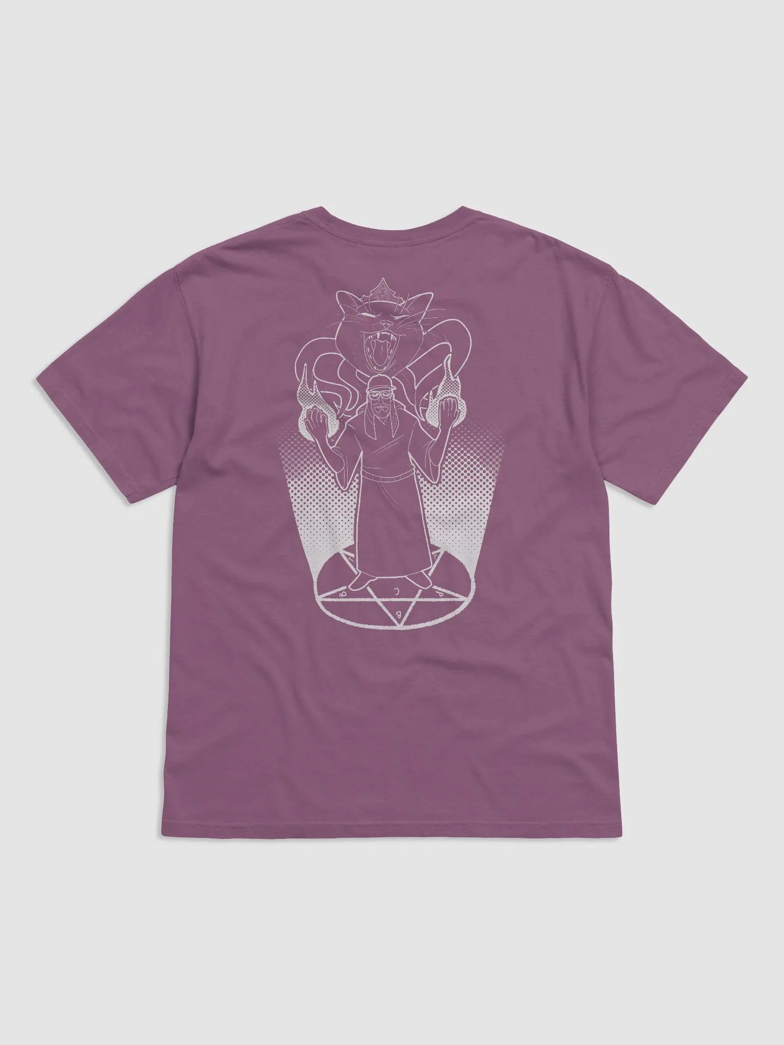 paintcultbuffet + kbthulu printed shirt (white on various) product image (2)