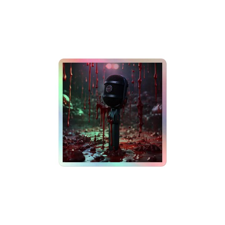 Welcome to the Dark Side of Podcasting Holographic Sticker product image (1)