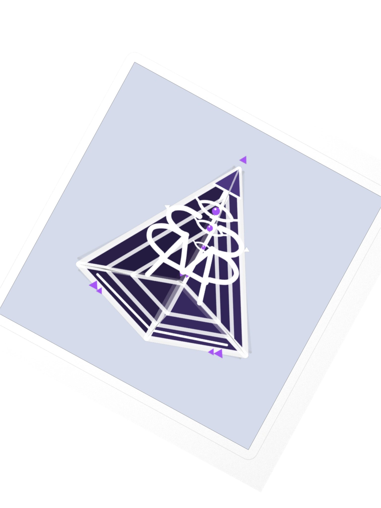 AMP-33 5D Pyramid — Block Sticker product image (2)