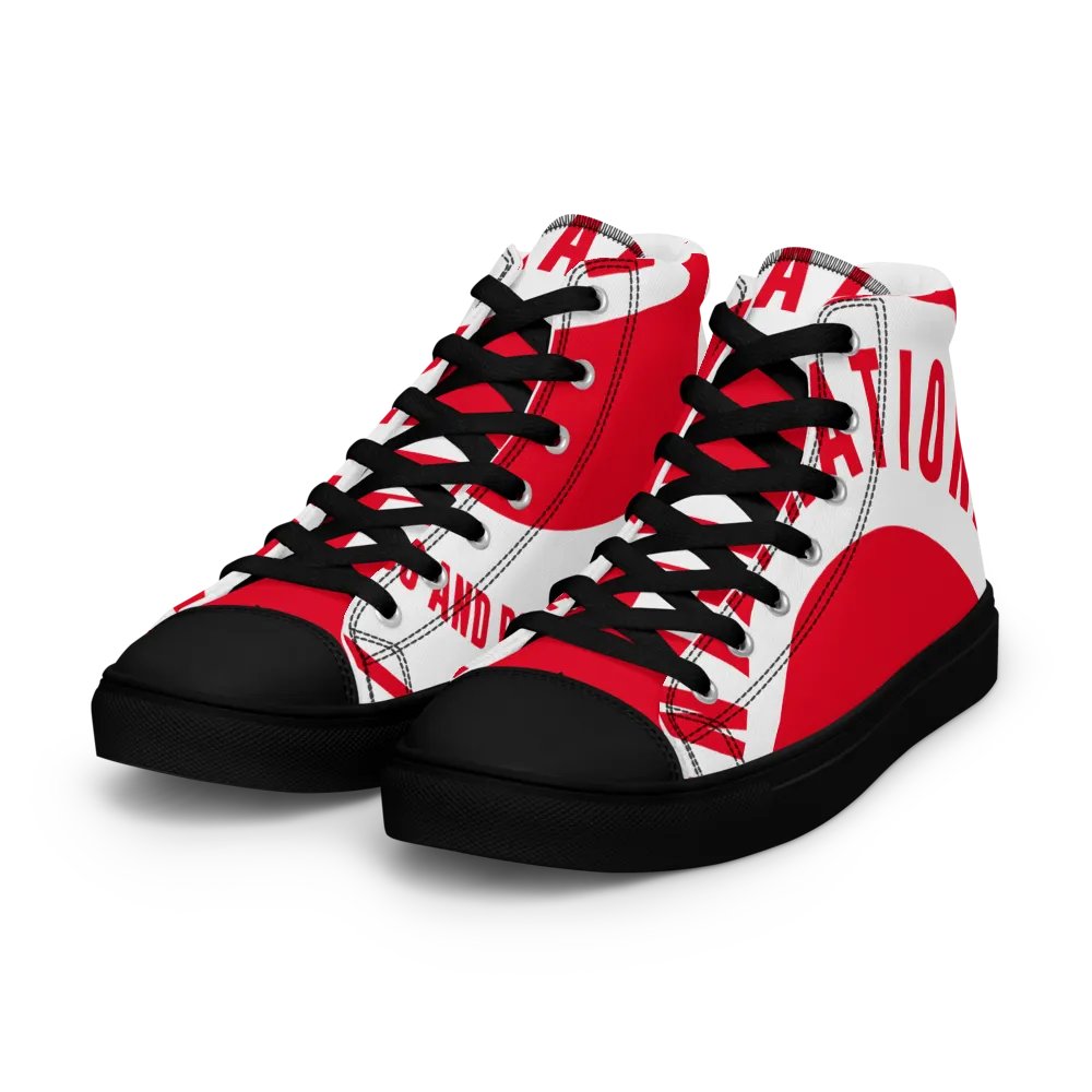 IFBNewsfeed.Org's Women's High Top Canvas Shoes product image (4)