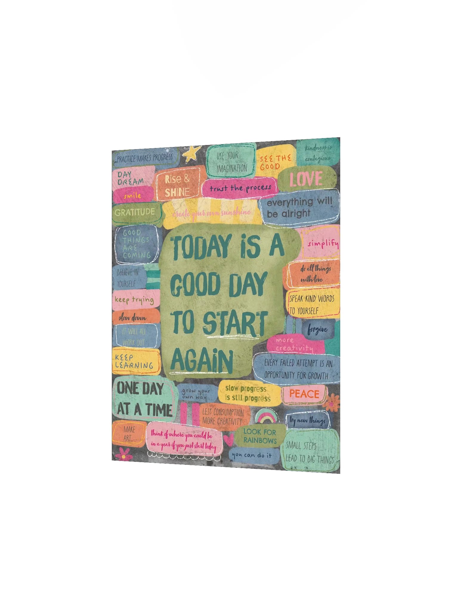 Today is a Good Day to Start Again - Encouraging Wall Art product image (3)