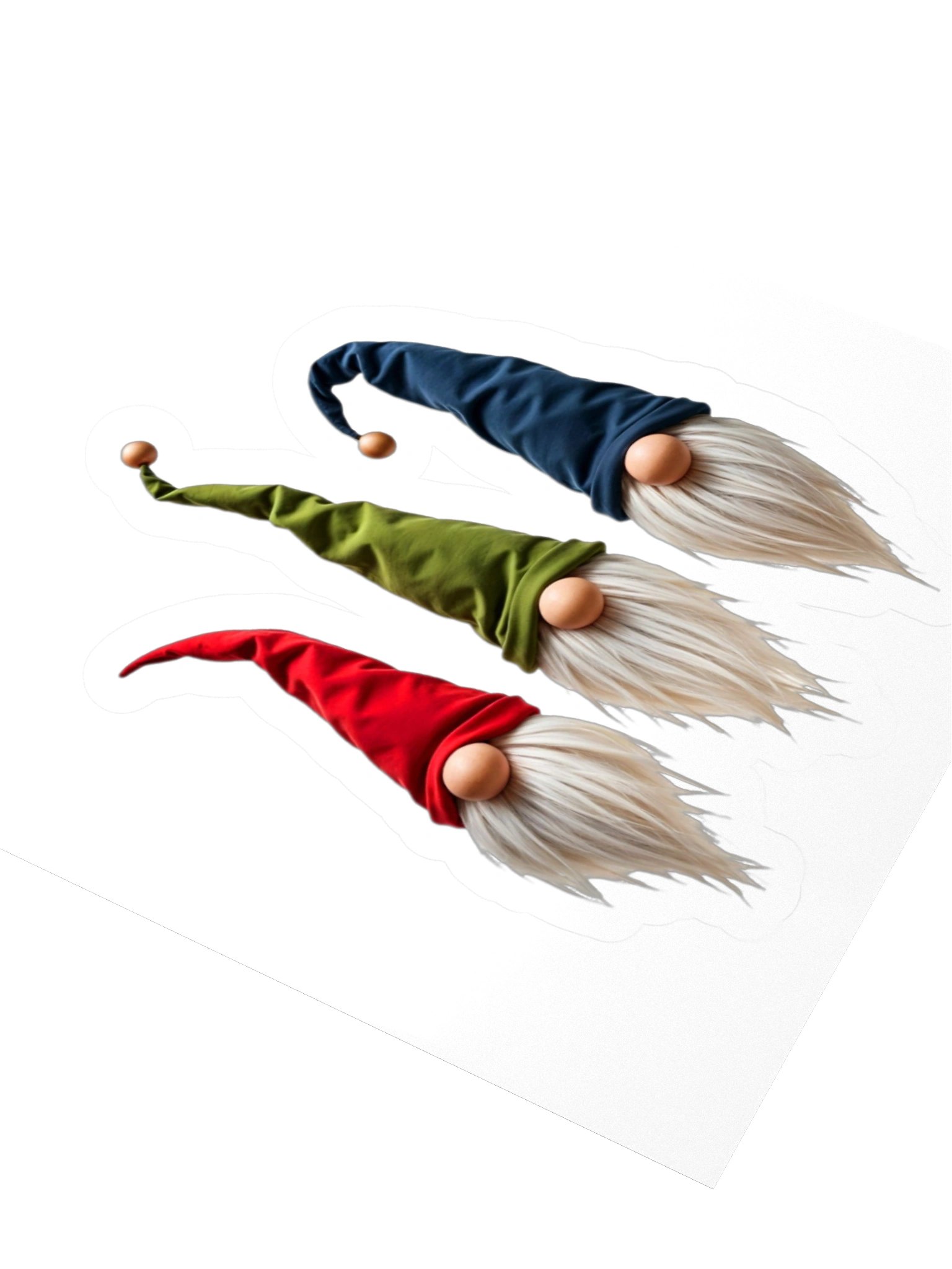 Triple Cute Gnomes - Cut Sticker product image (3)
