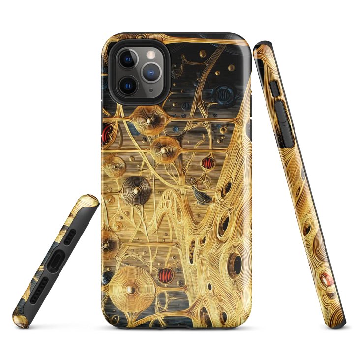 Golden Neural Pathways iPhone Tough Case product image (1)