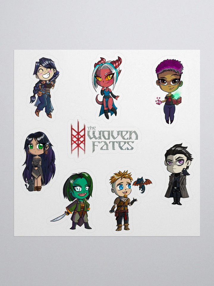 The Woven Fates Chibi Sticker Set product image (1)