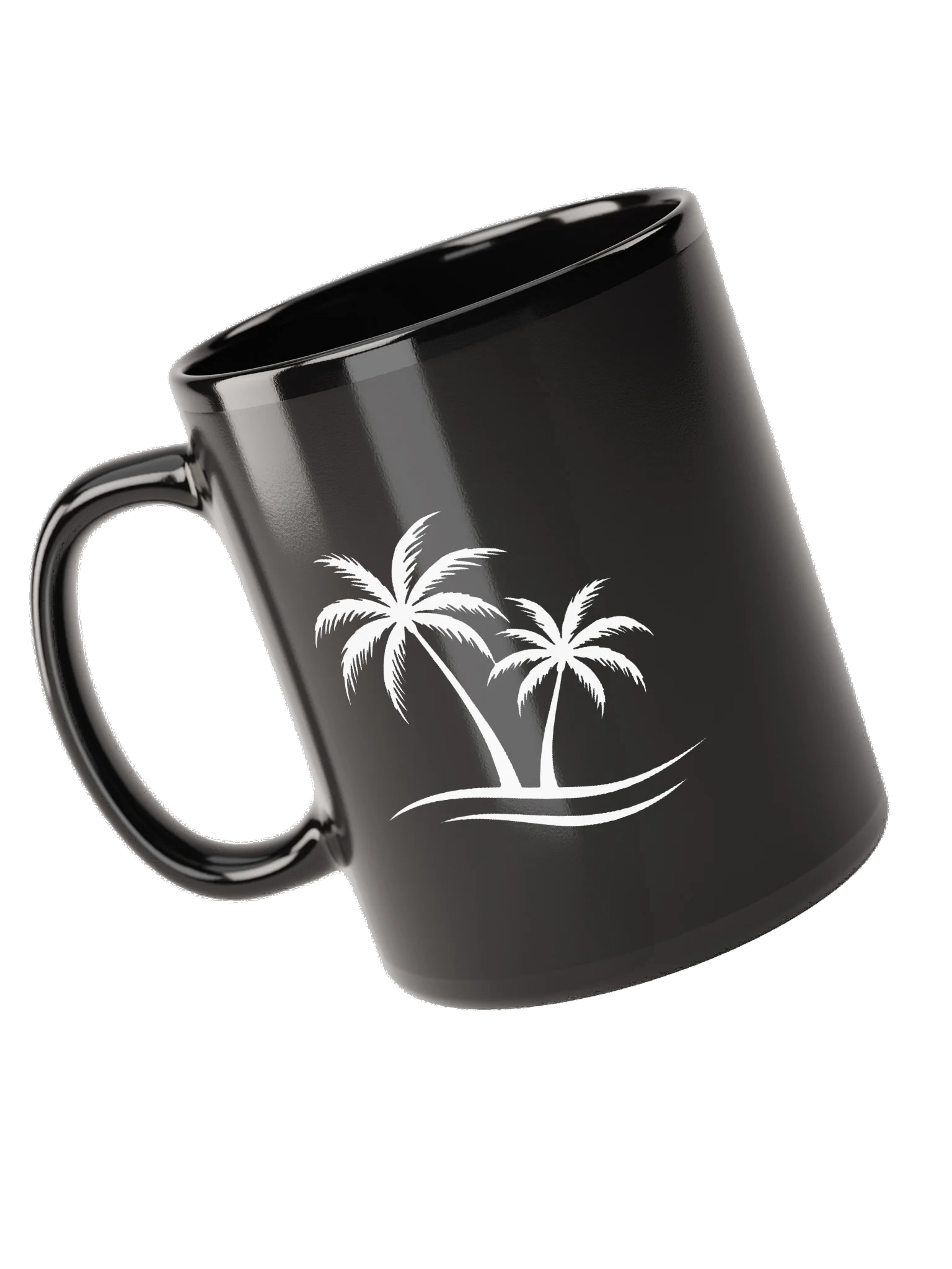 Palm Trees & Saltwater Black Mug product image (9)