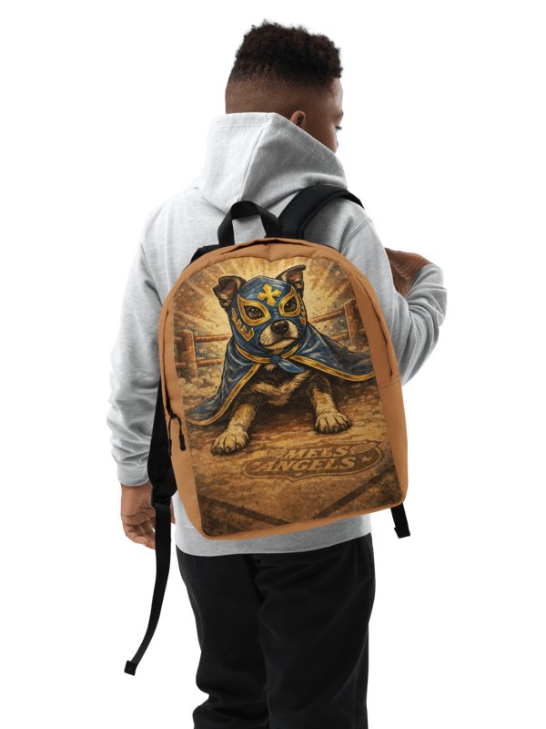 Los Guardianes Luchadores All-Over Print Backpack – Vintage Lucha Libre Dog Travel & School Bag product image (8)