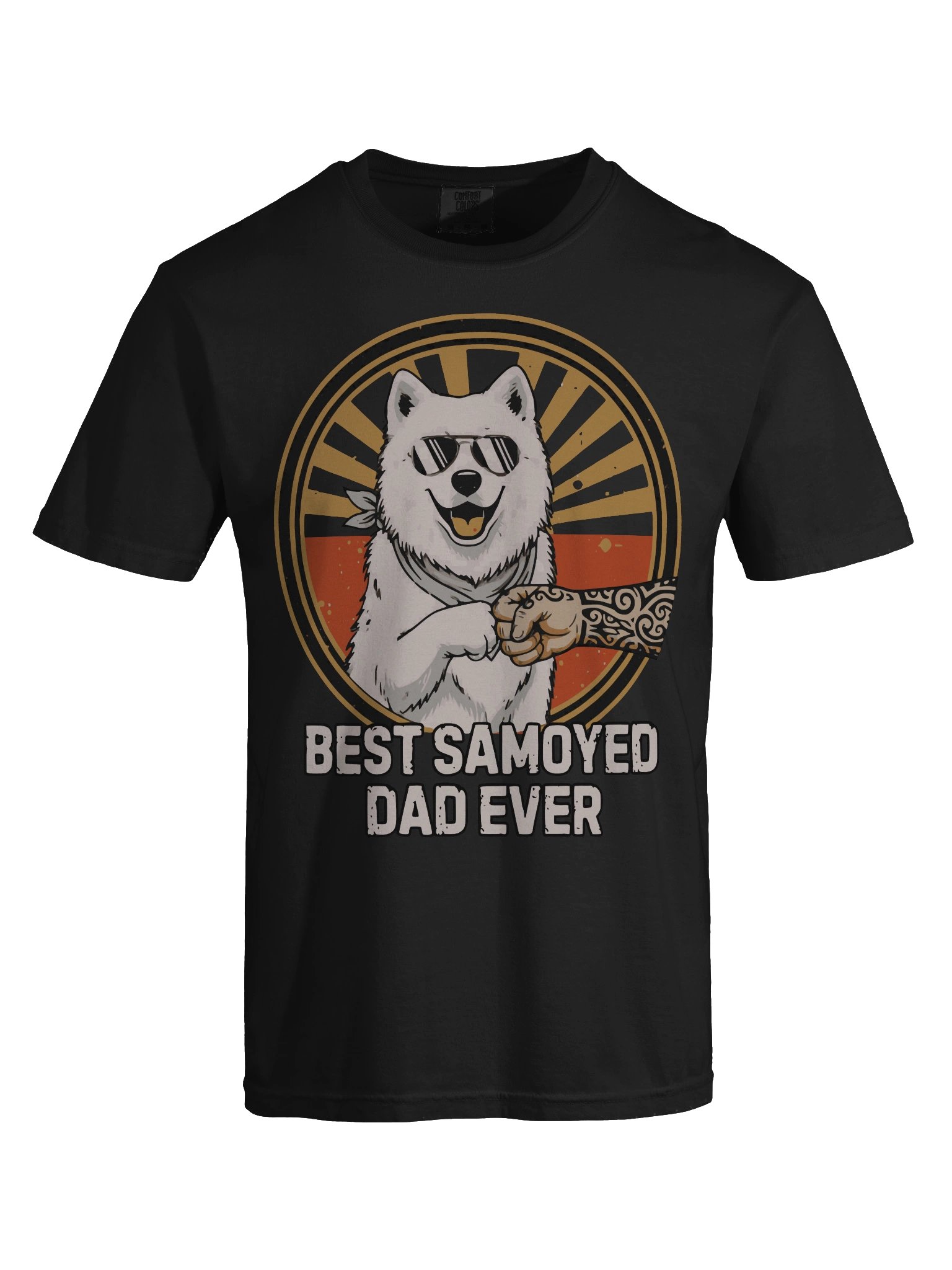 Cool Best Samoyed Dad Ever Fist Bump Tee product image (5)