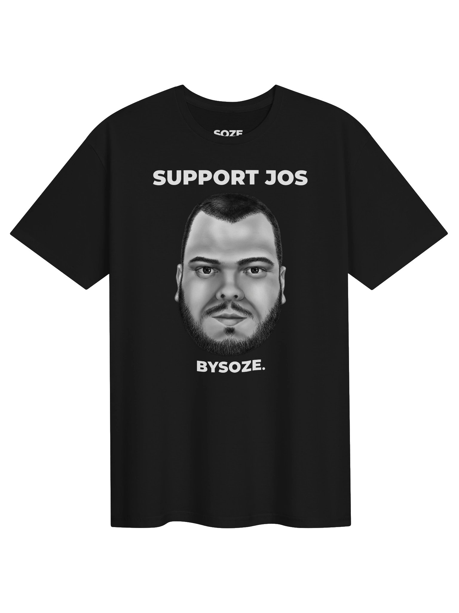 Support Jos T-Shirt – Zwart product image (1)