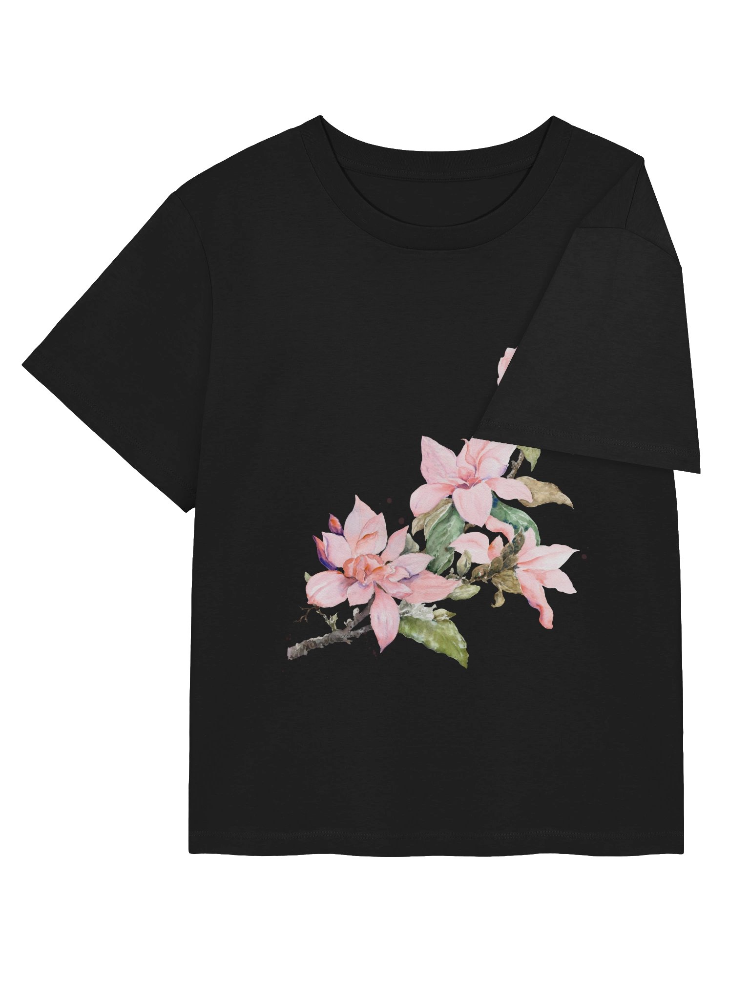 Pink Blossom Watercolor Floral Tee product image (21)